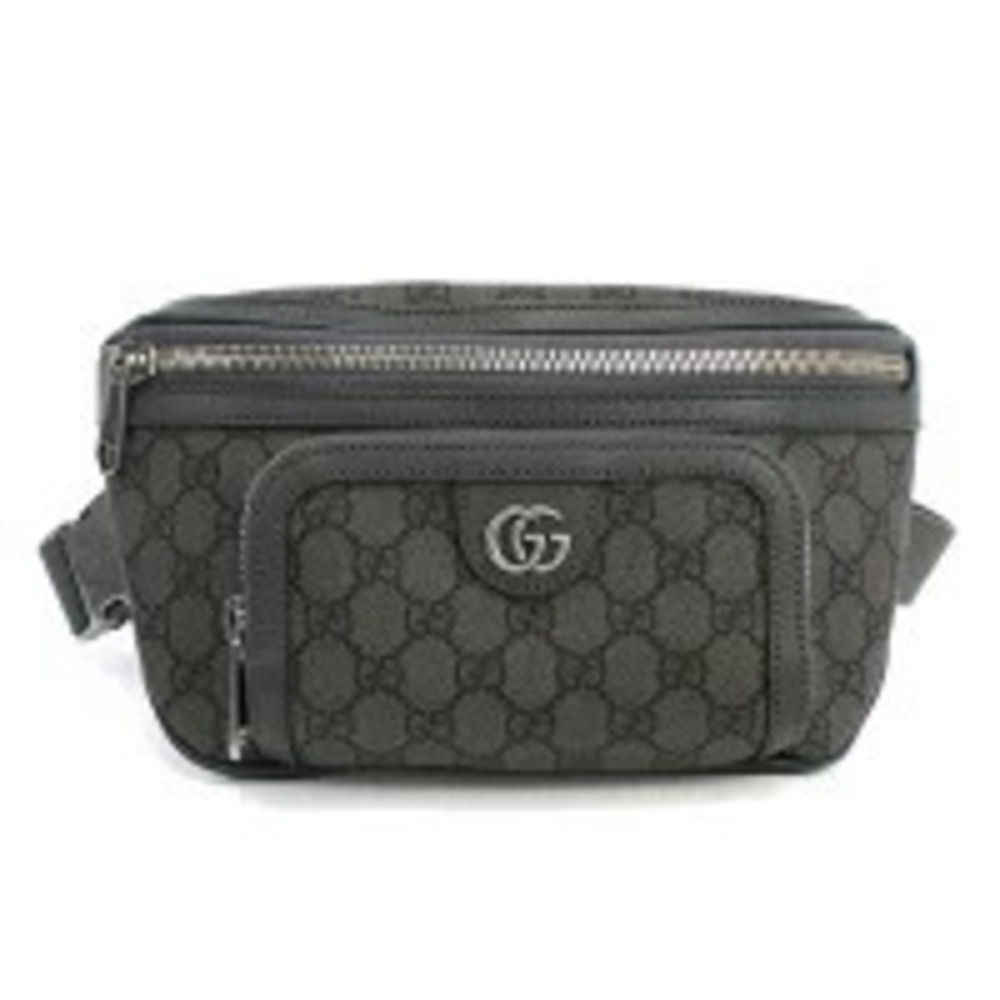 Gucci Body Crossbody Waist Bag Italy Gray